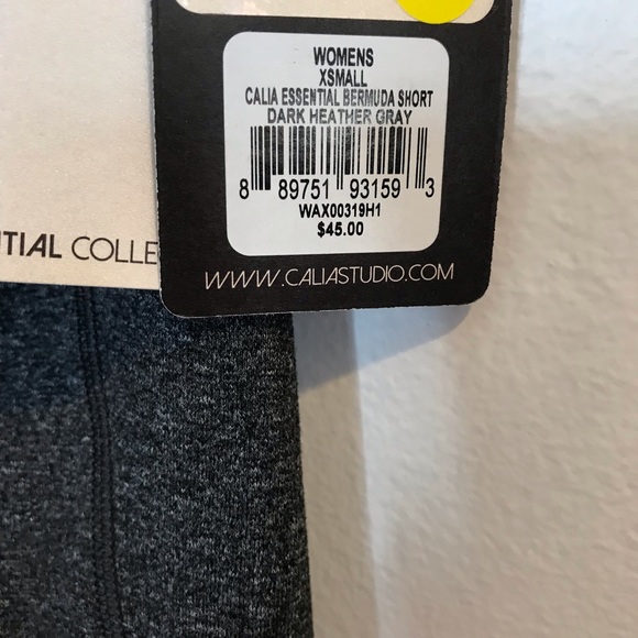 NEW Calia by Carrie Underwood Mid Rise Bermuda Biker Shorts Gray 10” Inseam XS - Picture 8 of 11